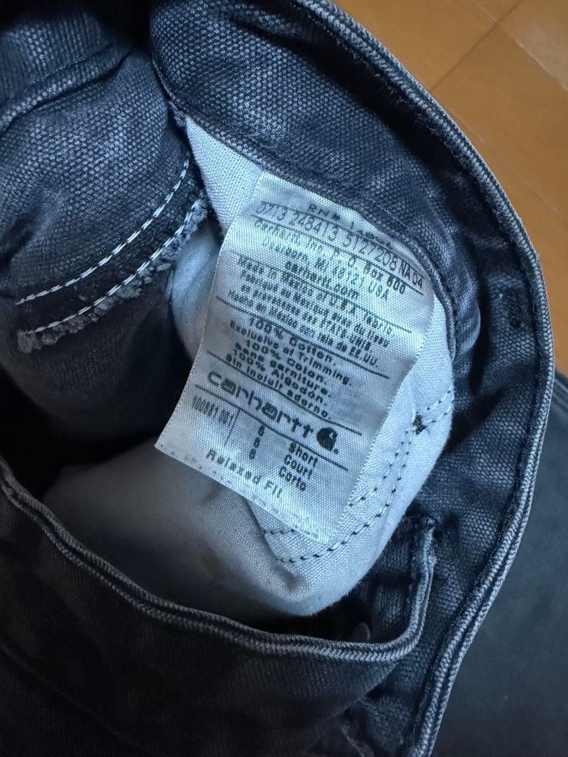 あ*様 Carhartt ダブルニーパンツ ブラック