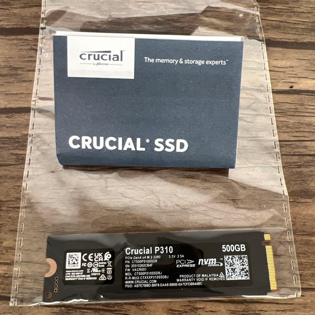 内蔵型SSD 262050 Crucial P310 500GB PCle4.0
