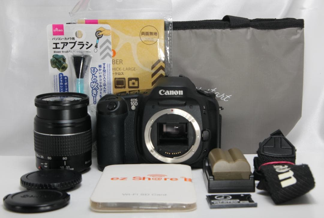 ❤スマホに転送OK✴初心者向き☆美品♪canon EOS 10D♪付属品多数❤