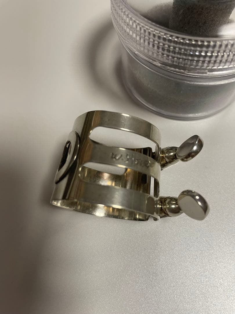 ウッドストーンAサックスリガチャー　スターリングシルバーM