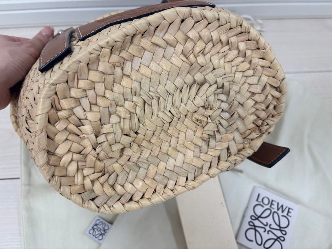 LOEWEロエベかごバッグ/ナチュラル