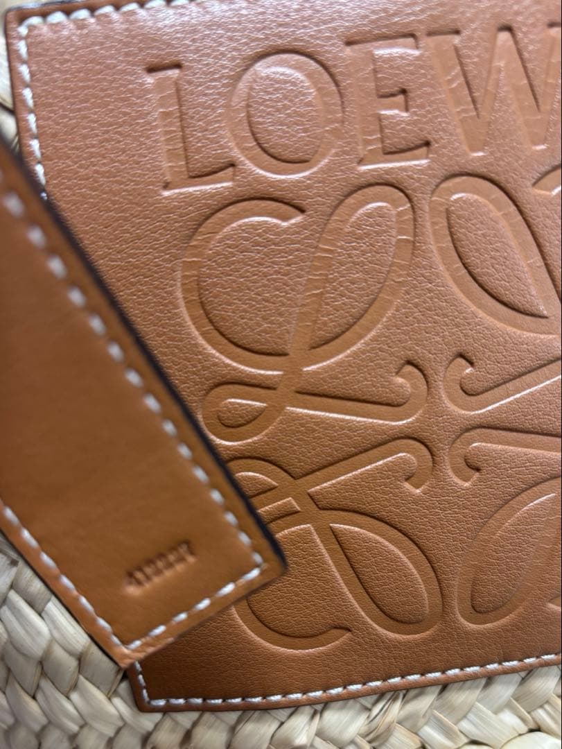 LOEWEロエベかごバッグ/ナチュラル