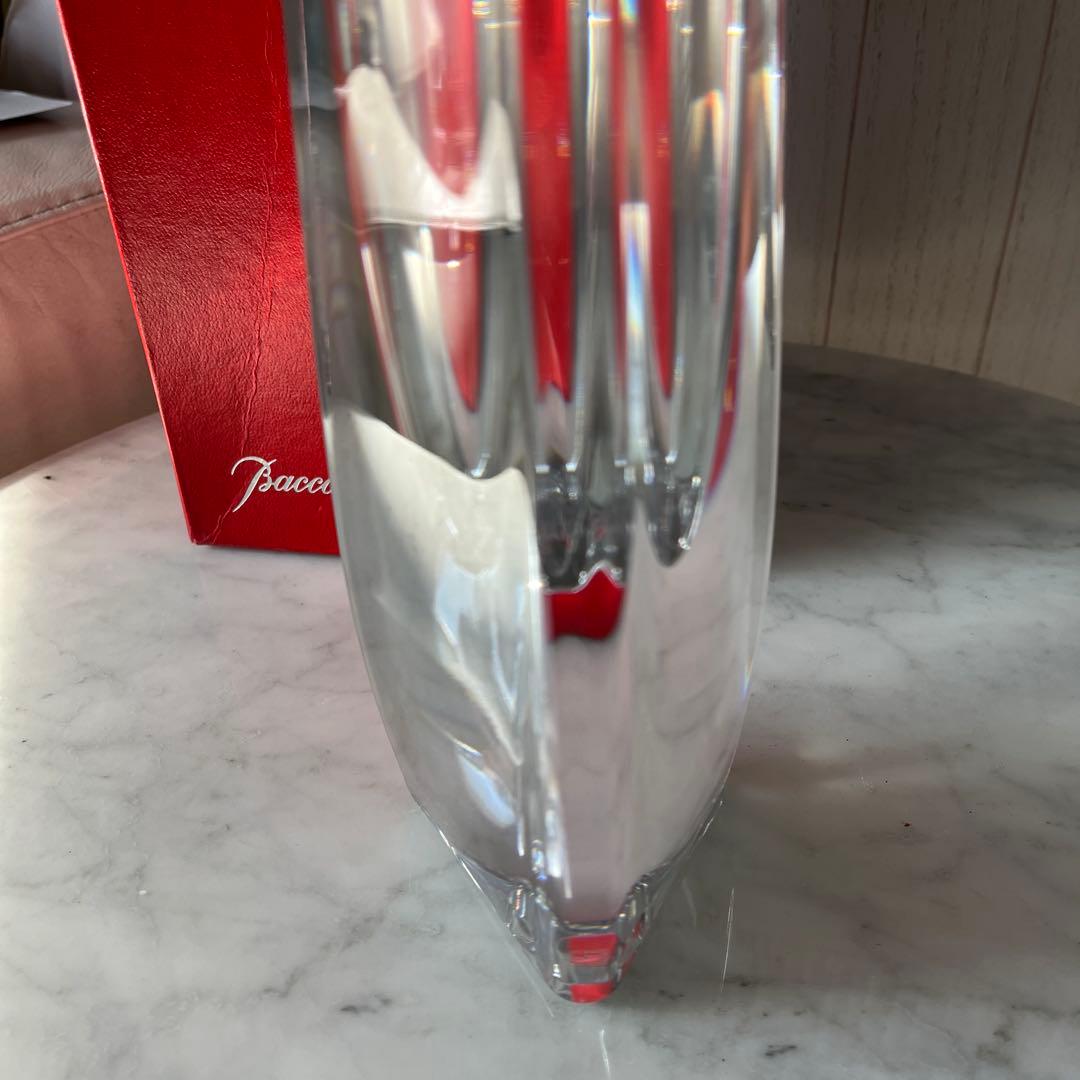 Baccarat クリスタルローズフラワーベース花瓶