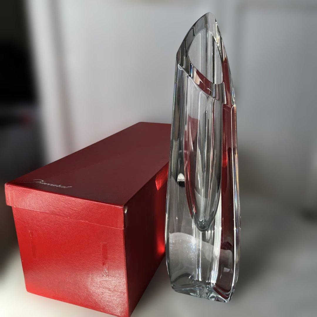 Baccarat クリスタルローズフラワーベース花瓶