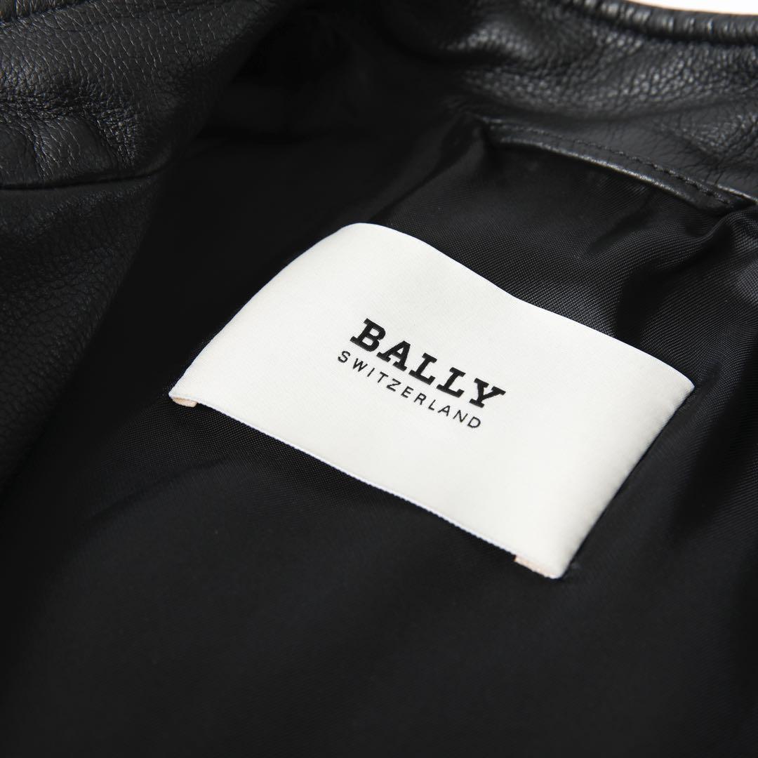 BALLY バリー シングルライダースジャケット ブラック サイズ40 美品