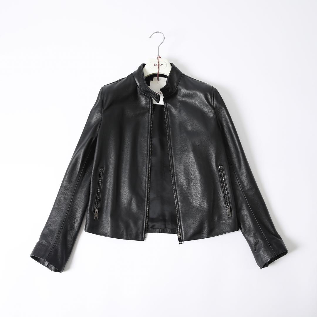 BALLY バリー シングルライダースジャケット ブラック サイズ40 美品