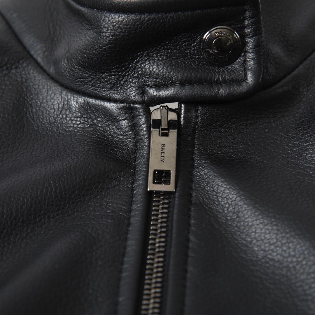 BALLY バリー シングルライダースジャケット ブラック サイズ40 美品