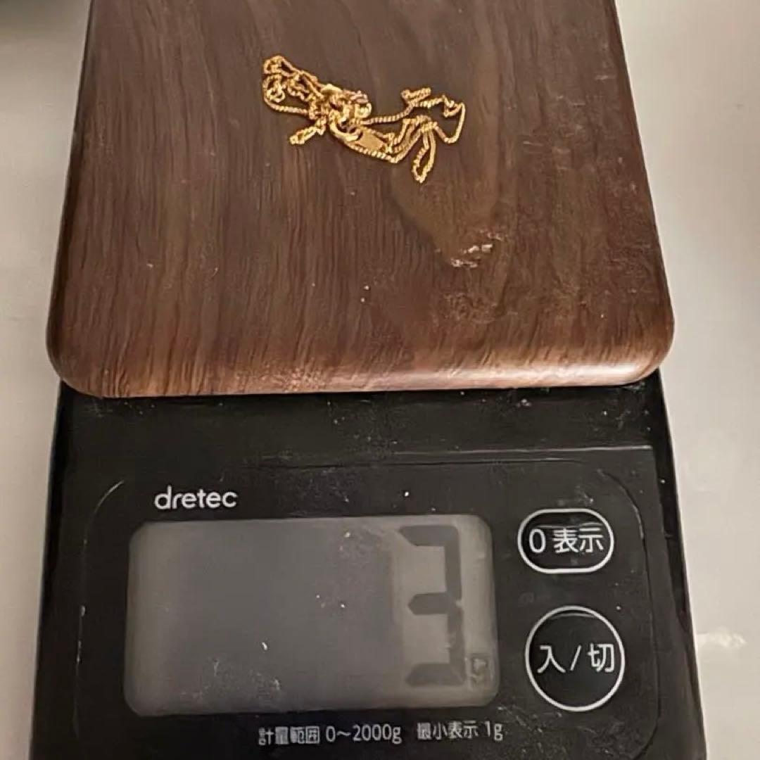 K18YGルビーダイヤネックレス K18刻印あり