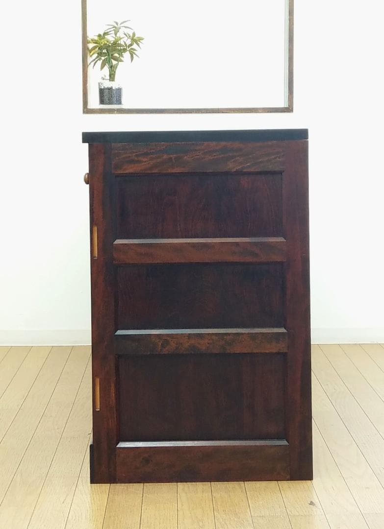 美品 松本民芸家具 キャビネット サイドボード 収納棚 幅146cm