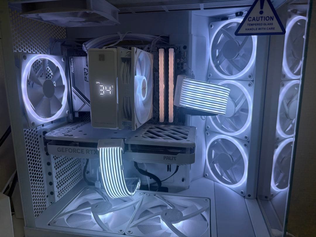 NZXT H6 FLOW WHITE RGBファン ファンコントローラーセット