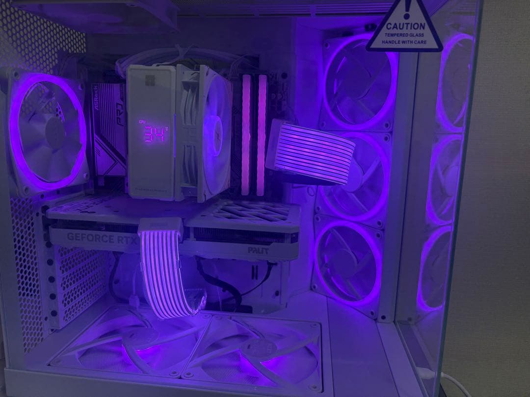 NZXT H6 FLOW WHITE RGBファン ファンコントローラーセット
