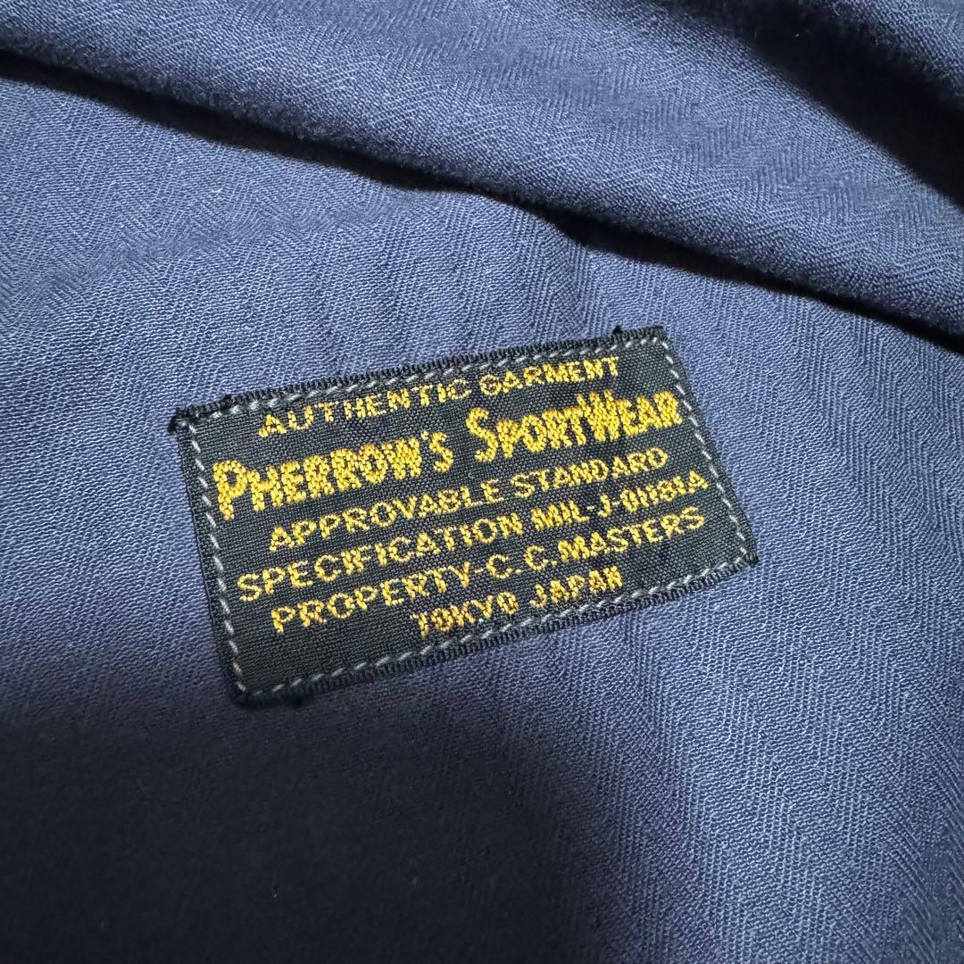 PHERROW'S（フェローズ ） USMC ヘリンボーンカバーオール ネイビー