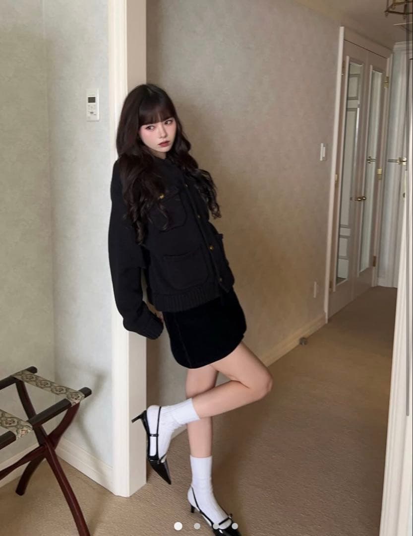 トップス THETOE Residenz Knit Cardigan black