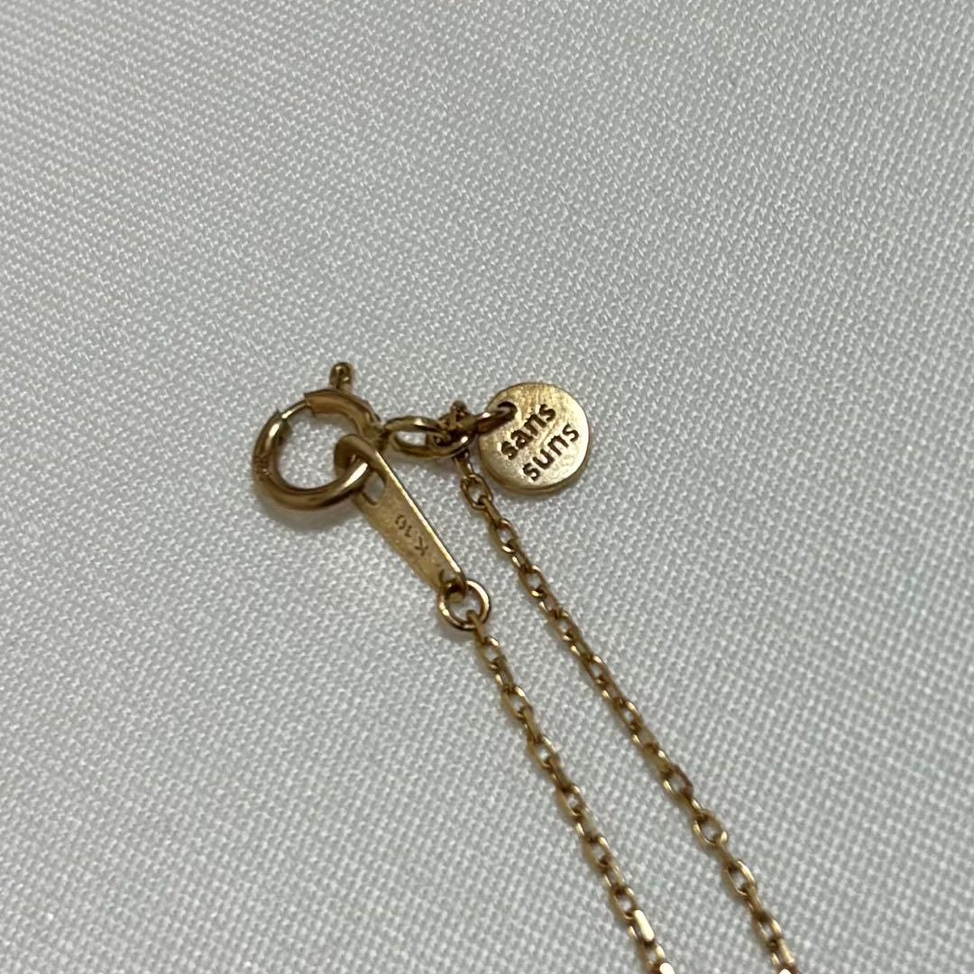 美品 ロンハーマン K10 ダイヤモンド イニシャル S ペンダント ネックレス