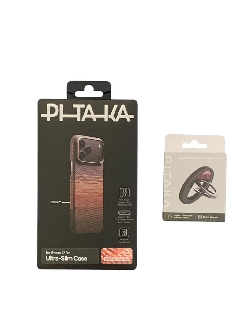 開封・未使用】 PITAKA iPhone 17 Pro ケース スマホリング