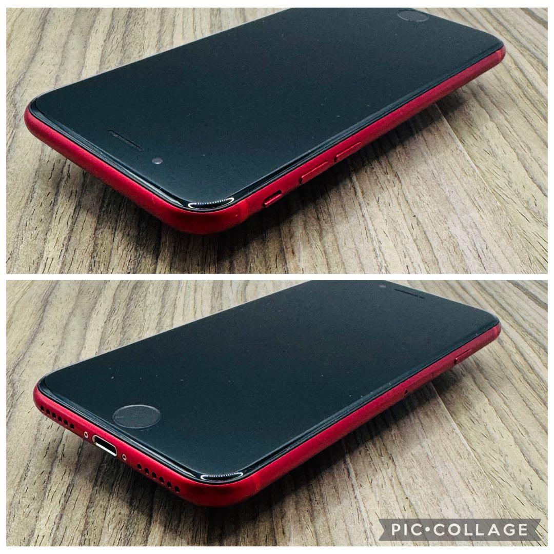 【極美品】iPhoneSE2 レッド 128GB SIMフリー 新品大容量電池