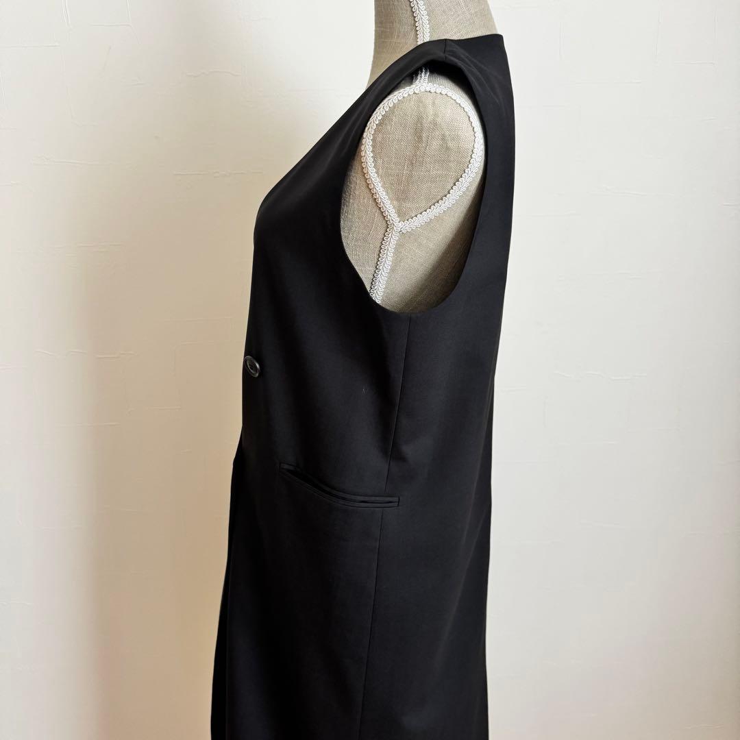 美品　theory luxe ロングジレ　Salind 黒　38