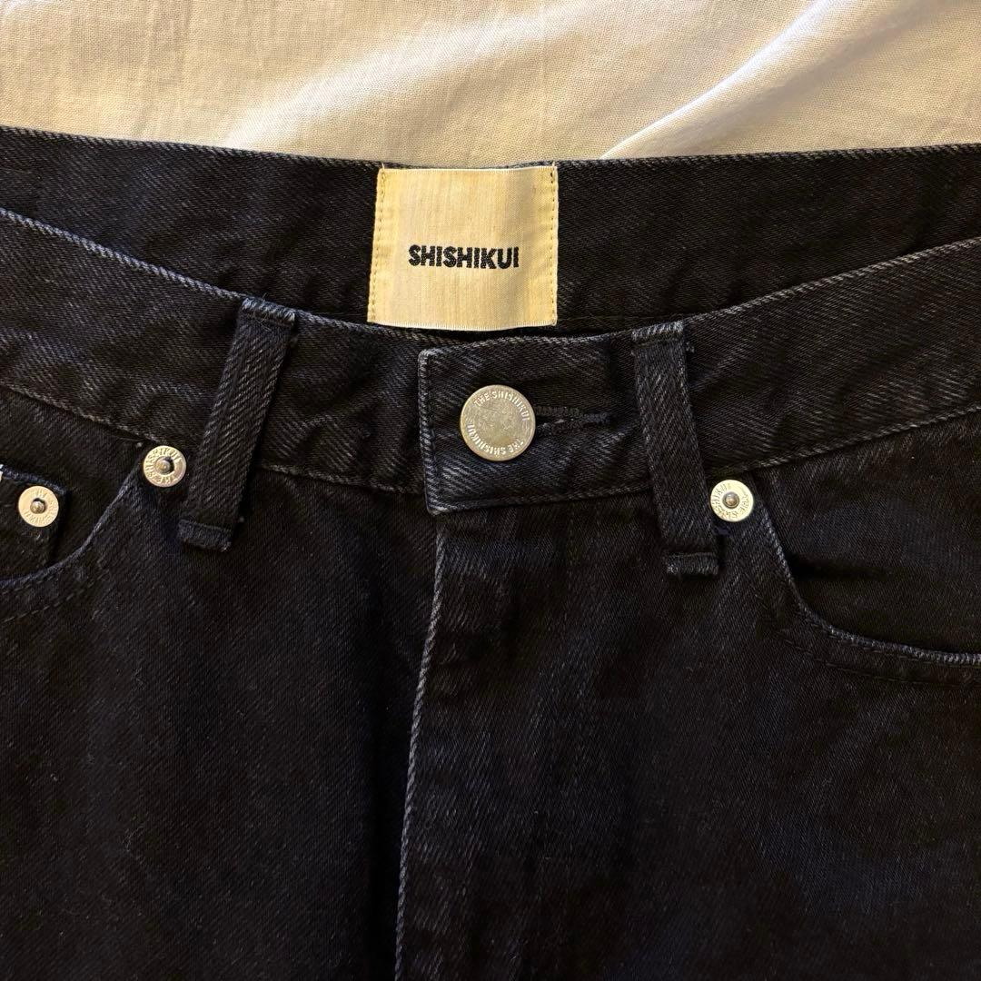 SHISHIKUI short jean ショートパンツ　BLACK 25