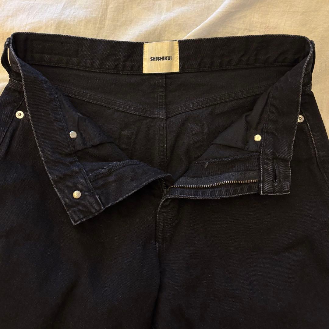 SHISHIKUI short jean ショートパンツ　BLACK 25