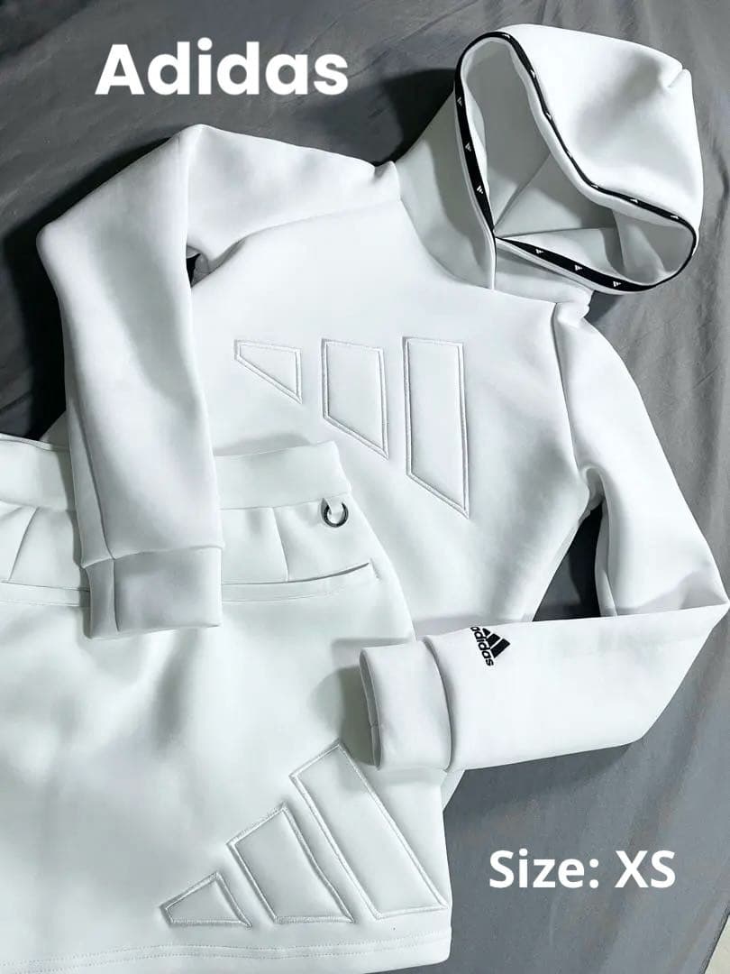 アディダス ダンボールニット ホワイト セットアップ XS