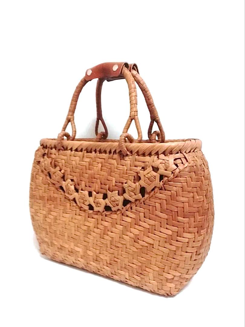 山葡萄バッグ楕円一段バラ