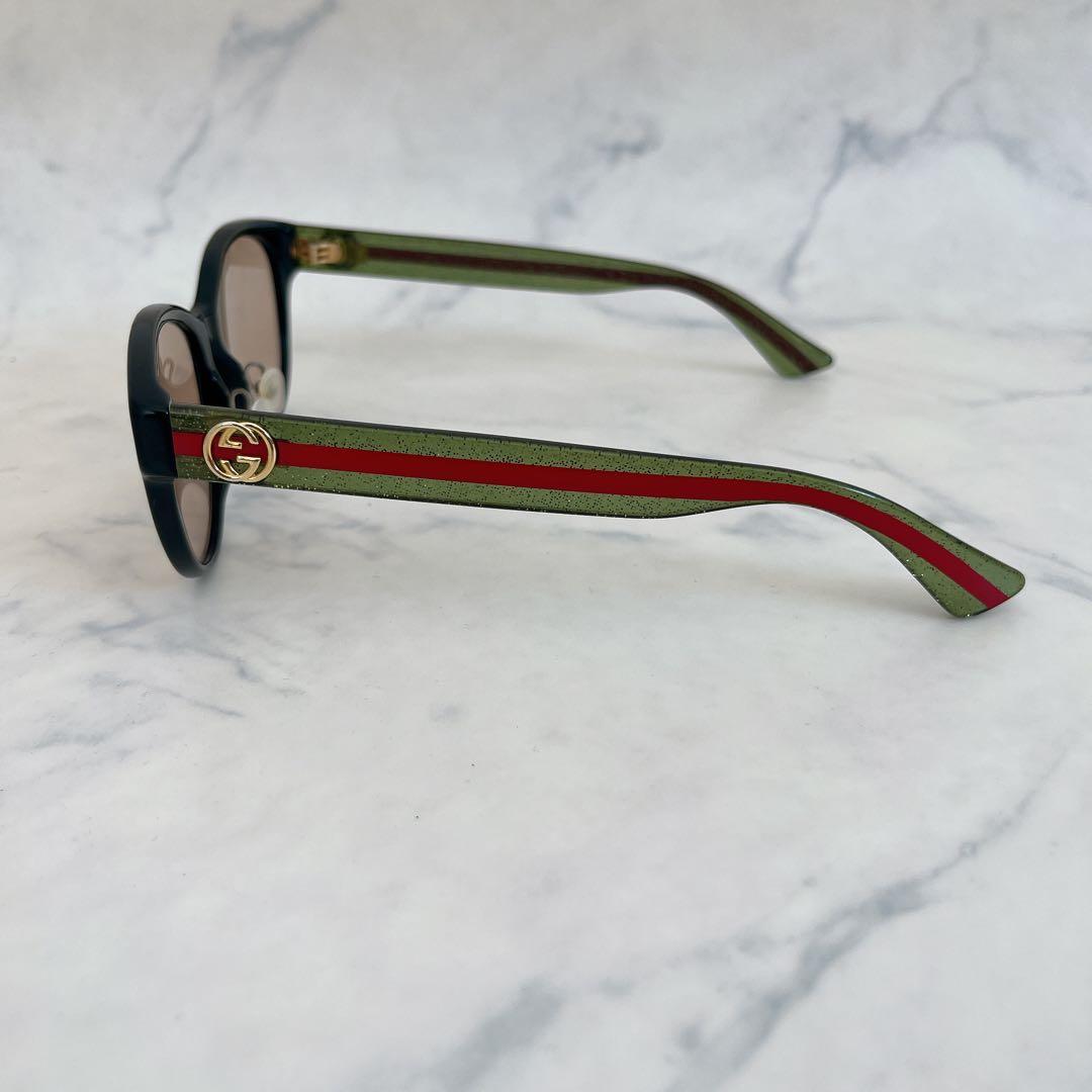 GUCCI グッチ サングラス ウェブライン シェリーライン ゴールドロゴ