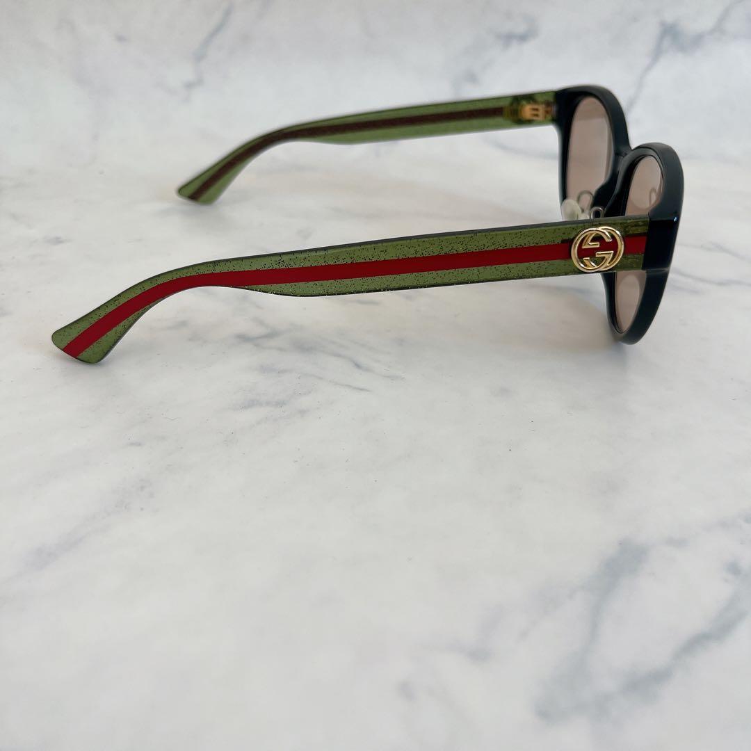 GUCCI グッチ サングラス ウェブライン シェリーライン ゴールドロゴ