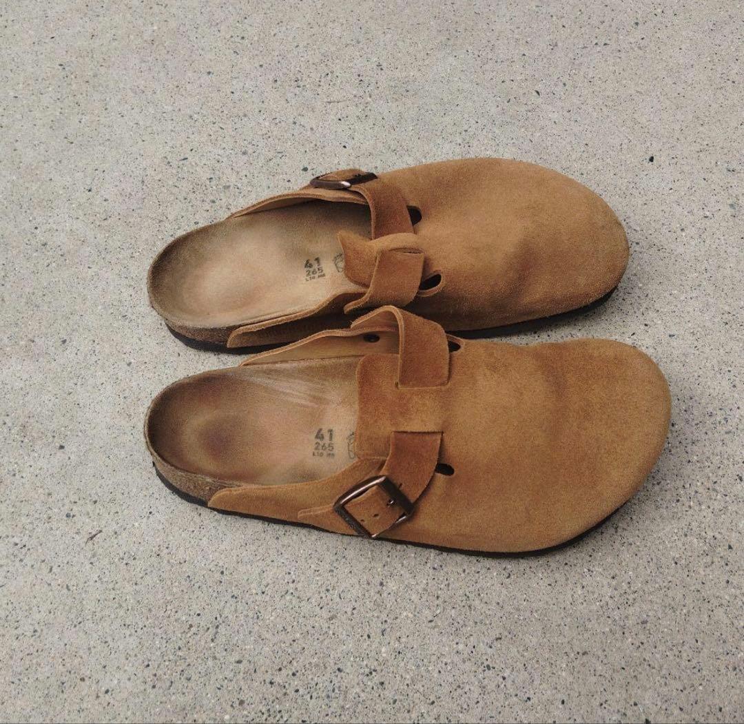 ビルケンシュトック ボストン ブラウン スエード 26.5cm 41