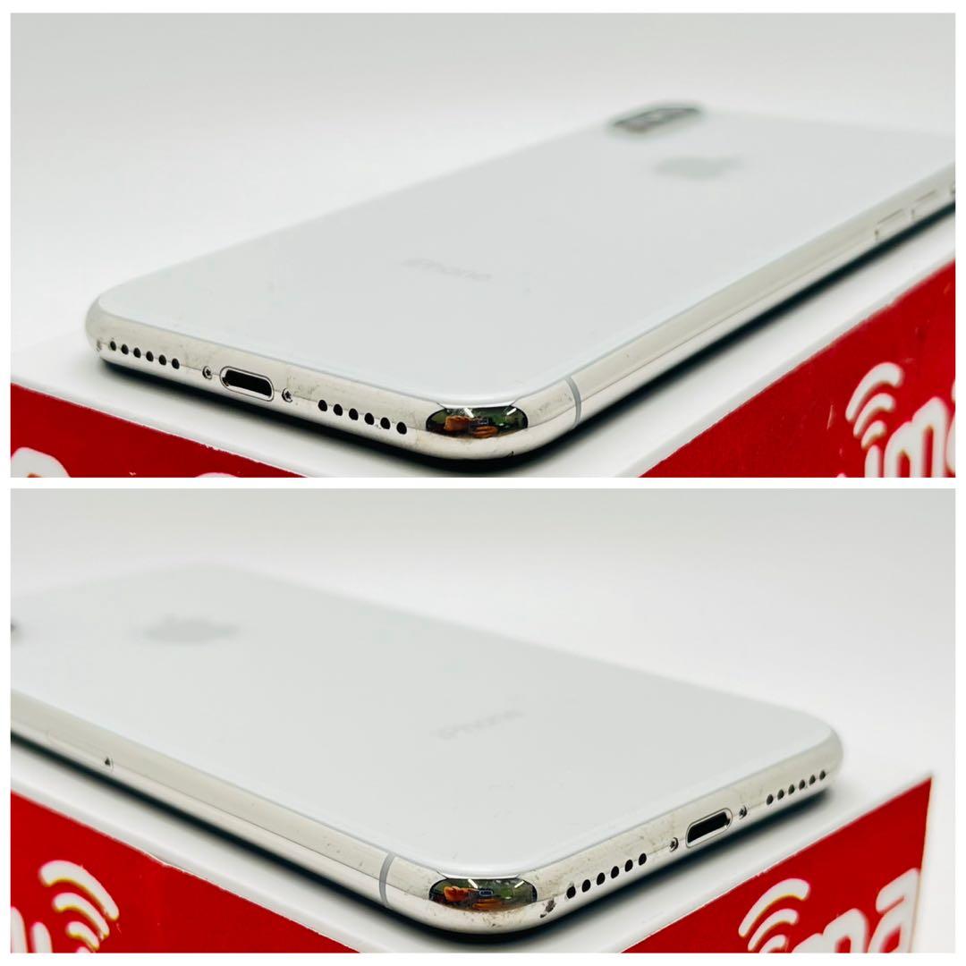 B 100% iPhone X 64 GB SIMフリー シルバー 本体