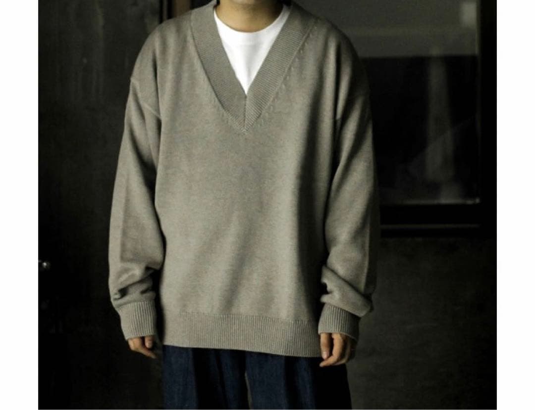 STUDIO NICHOLSON SOLA V NECK ニット