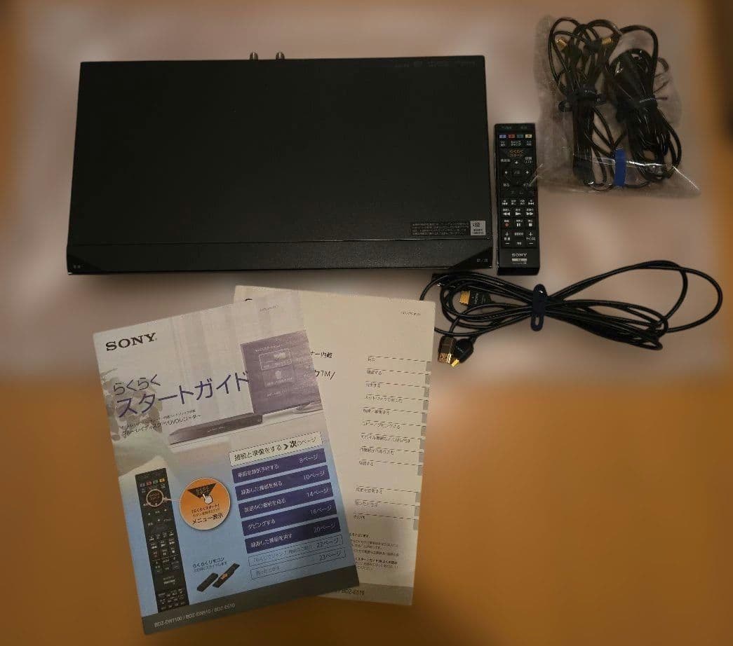 SONY ブルーレイレコーダー BDZ-EW1100　別売ケーブル付き