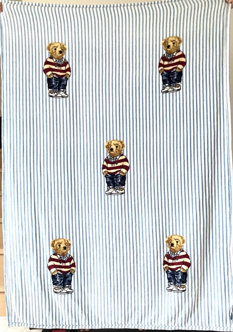 ポロ ラルフローレン ブランケット POLO bear ポロベア クマ 毛布 白
