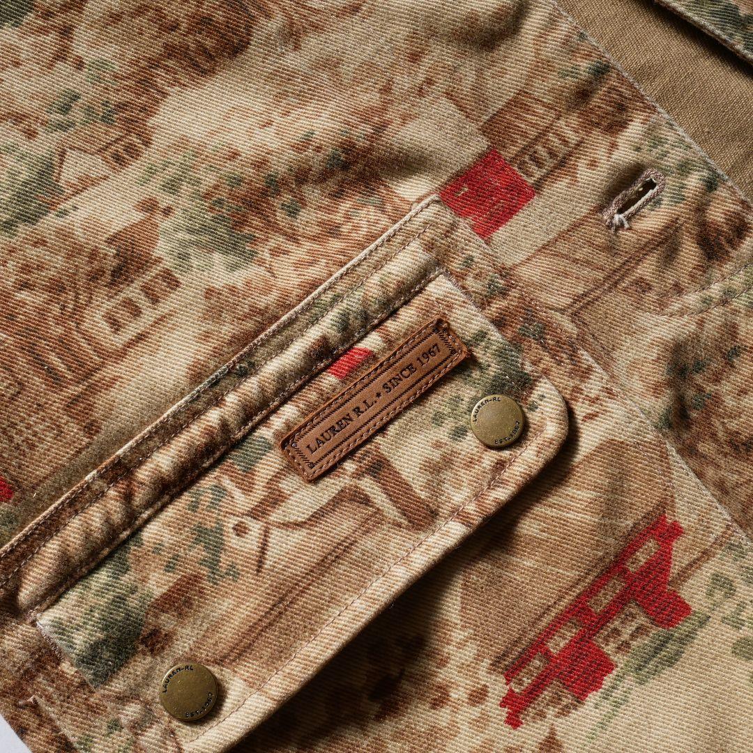 激レア Lauren Ralph Lauren カントリー 総柄カバーオール