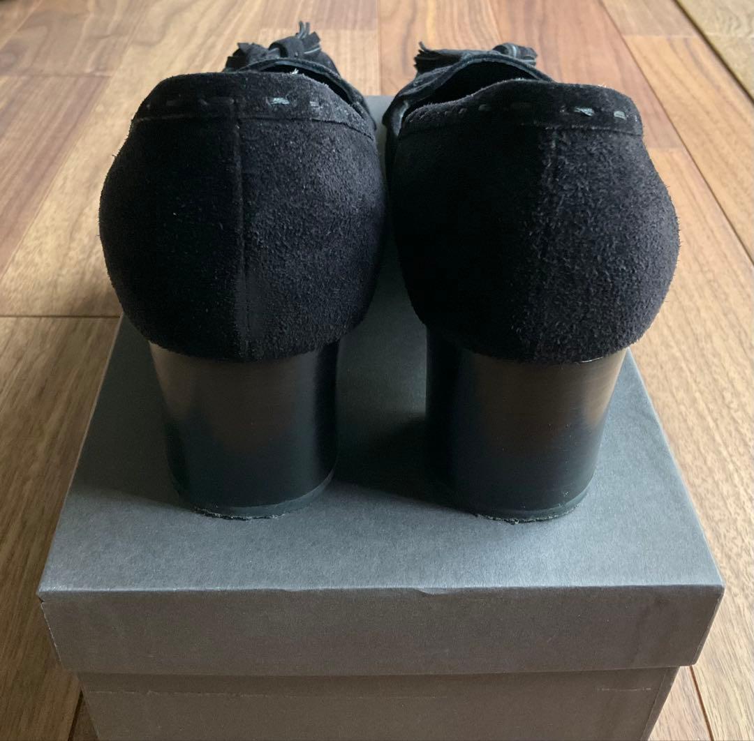 FENDI フェンディ/ スエード ヒール タッセルローファー