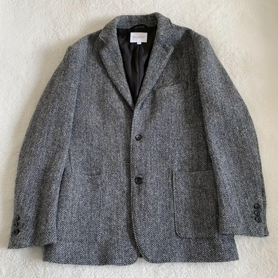 【美品】アーバンリサーチ　ハリスツイード　ヘリンボーン　ジャケット　ベスト　L