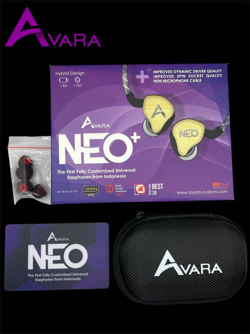 インイヤーモニター、イヤモニ、iem カスタムAVARA NEO <plot5>