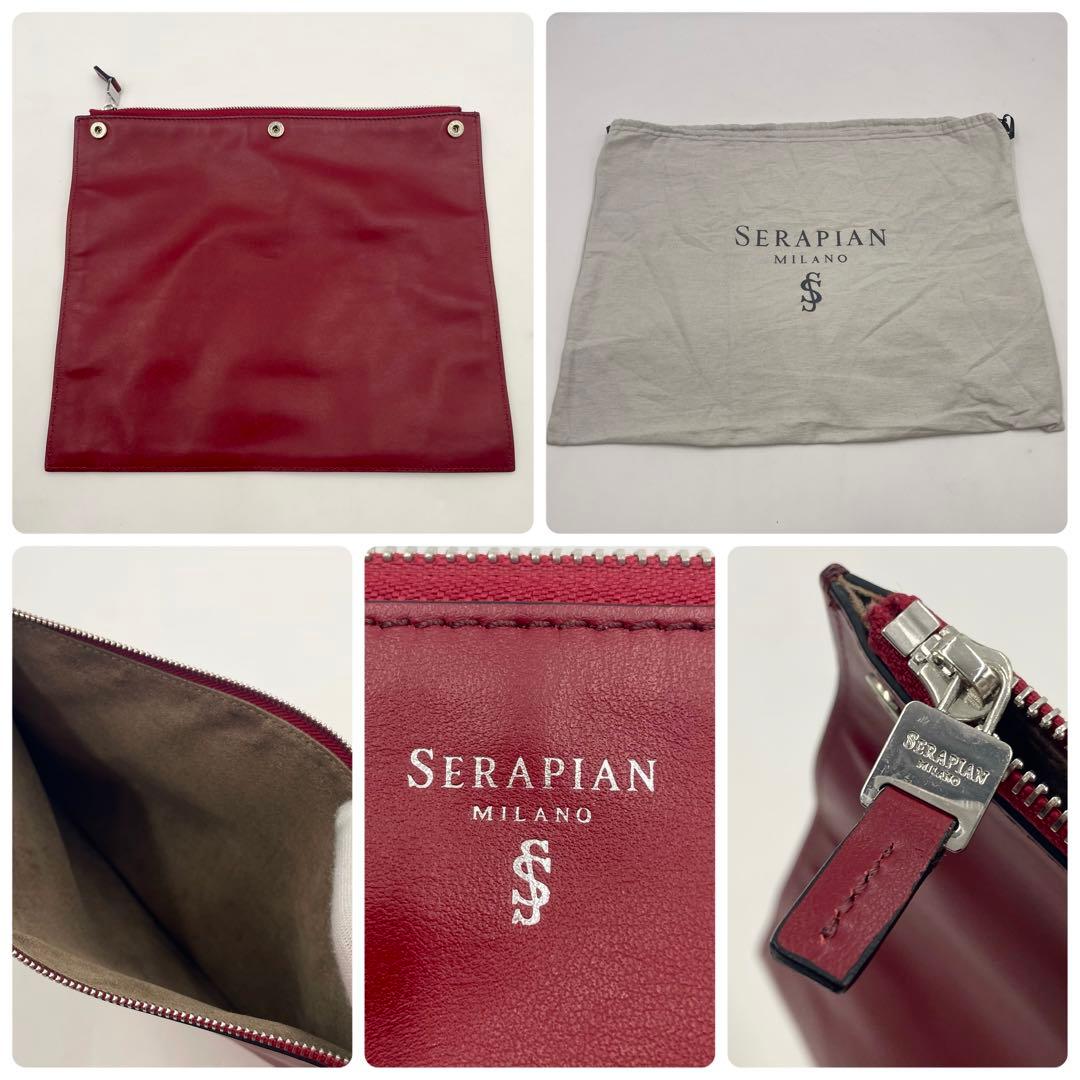 【極上】セラピアン MILANO トートバッグ+クラッチバッグ 肩掛け 大容量
