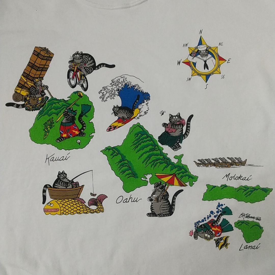 超人気☆USA製 クリバンキャット ハワイ 島々 スウエット XL～3L相当