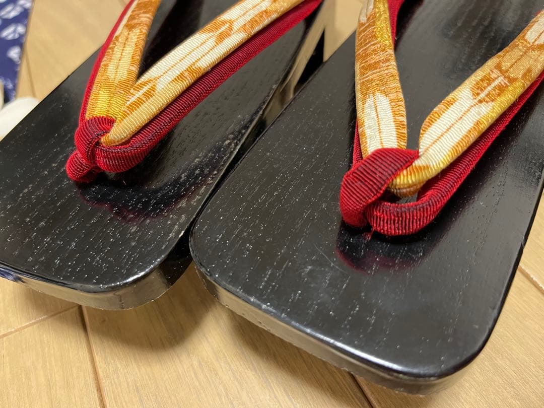 浴衣・帯・肌襦袢・下駄 一式セット 絞り柄 和装