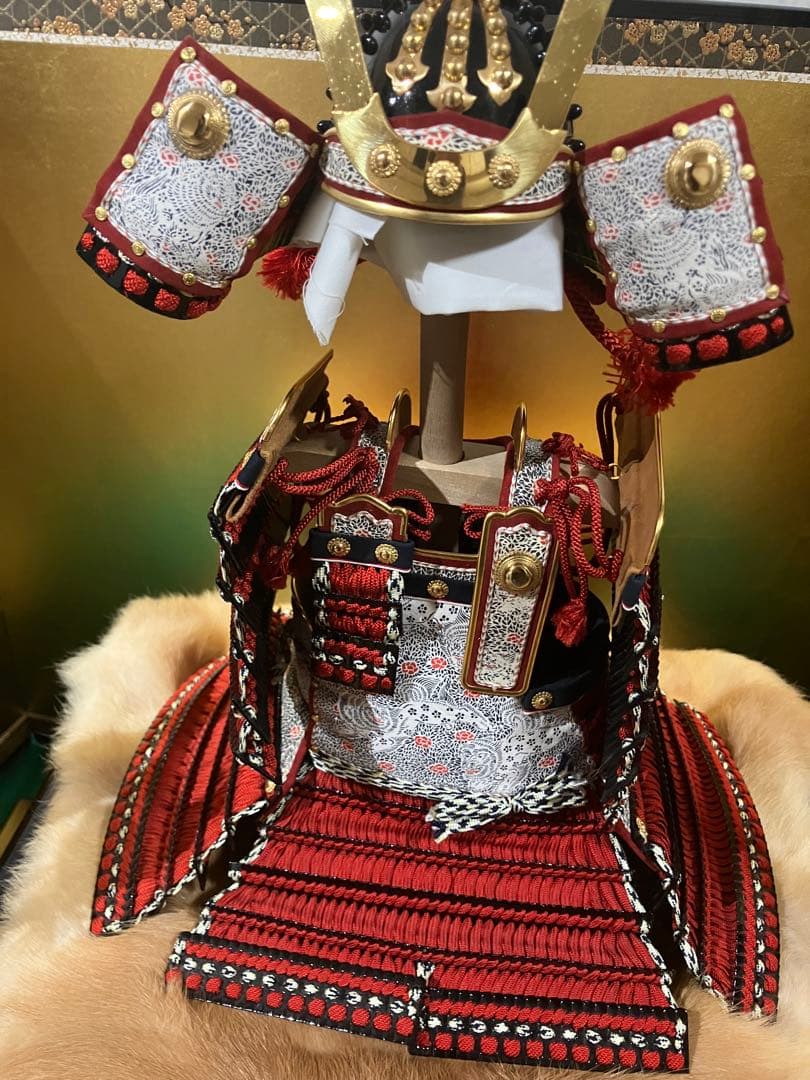 五月人形　端午の節句　こどもの日　レトロ　大鎧　畠山重忠　福田屋人形店　監製