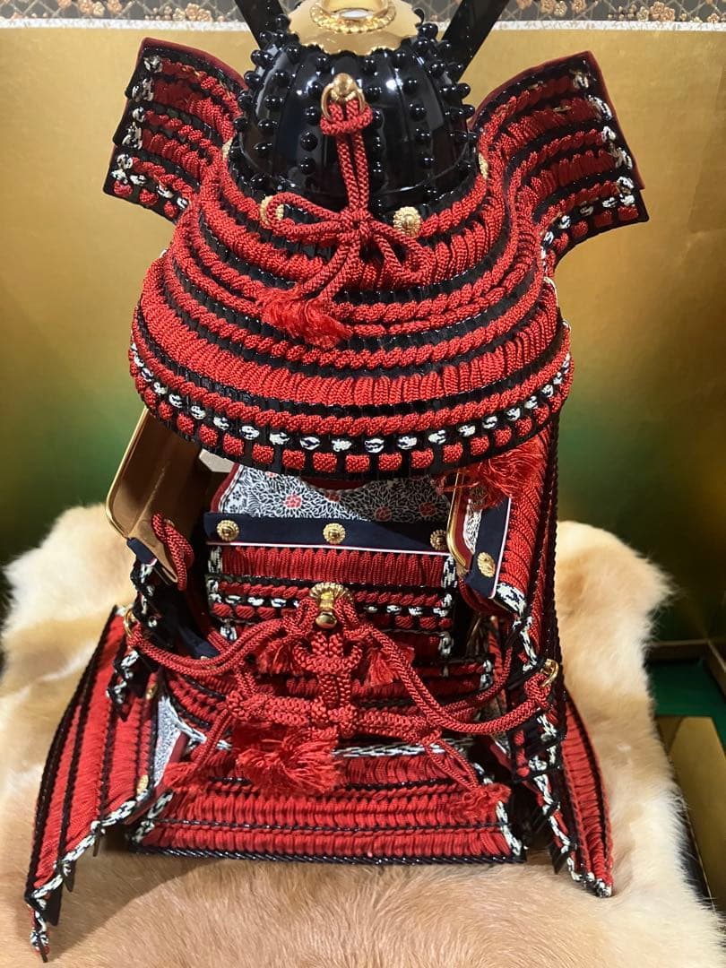 五月人形　端午の節句　こどもの日　レトロ　大鎧　畠山重忠　福田屋人形店　監製