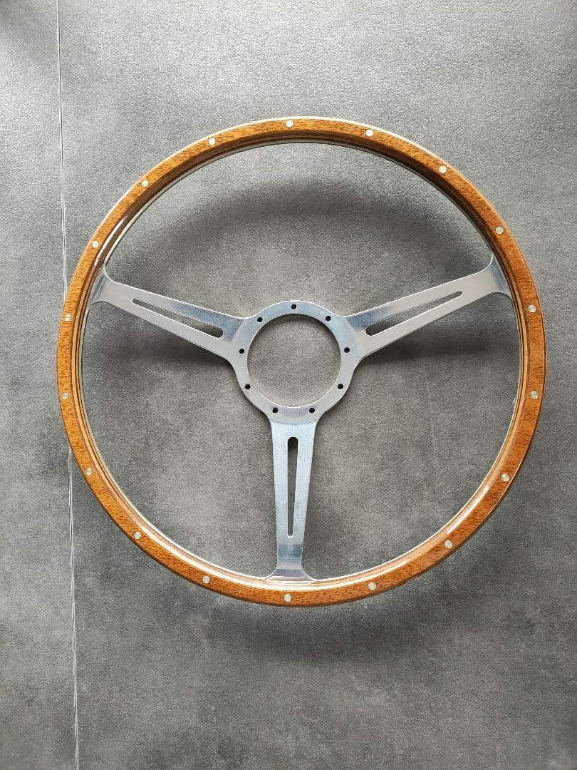 大径ウッド ステアリングホイール 　空冷VWバスに