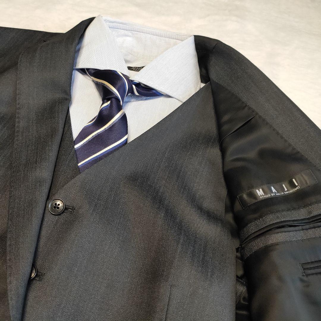 【美品】MAJI スリーピース スーツ セットアップ 高級 タスマニアウール