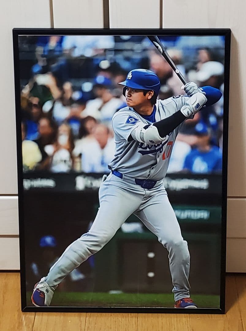 RINSUKAM ドジャース MLB！A3ポスターフレーム付きセット