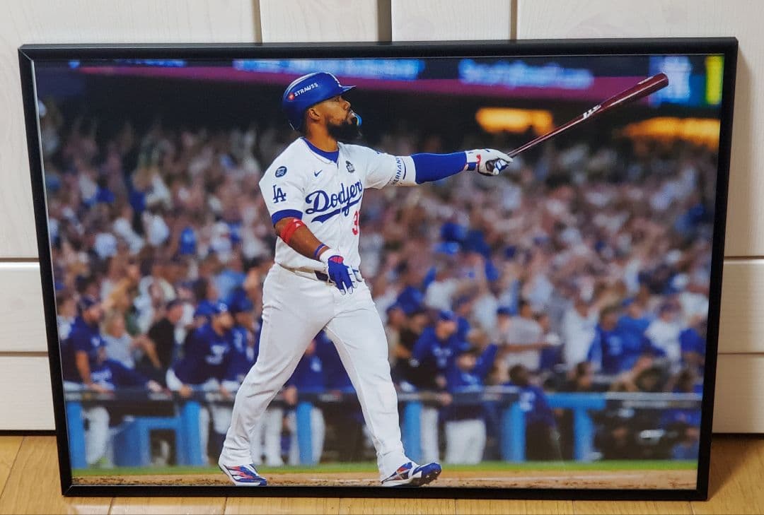 RINSUKAM ドジャース MLB！A3ポスターフレーム付きセット