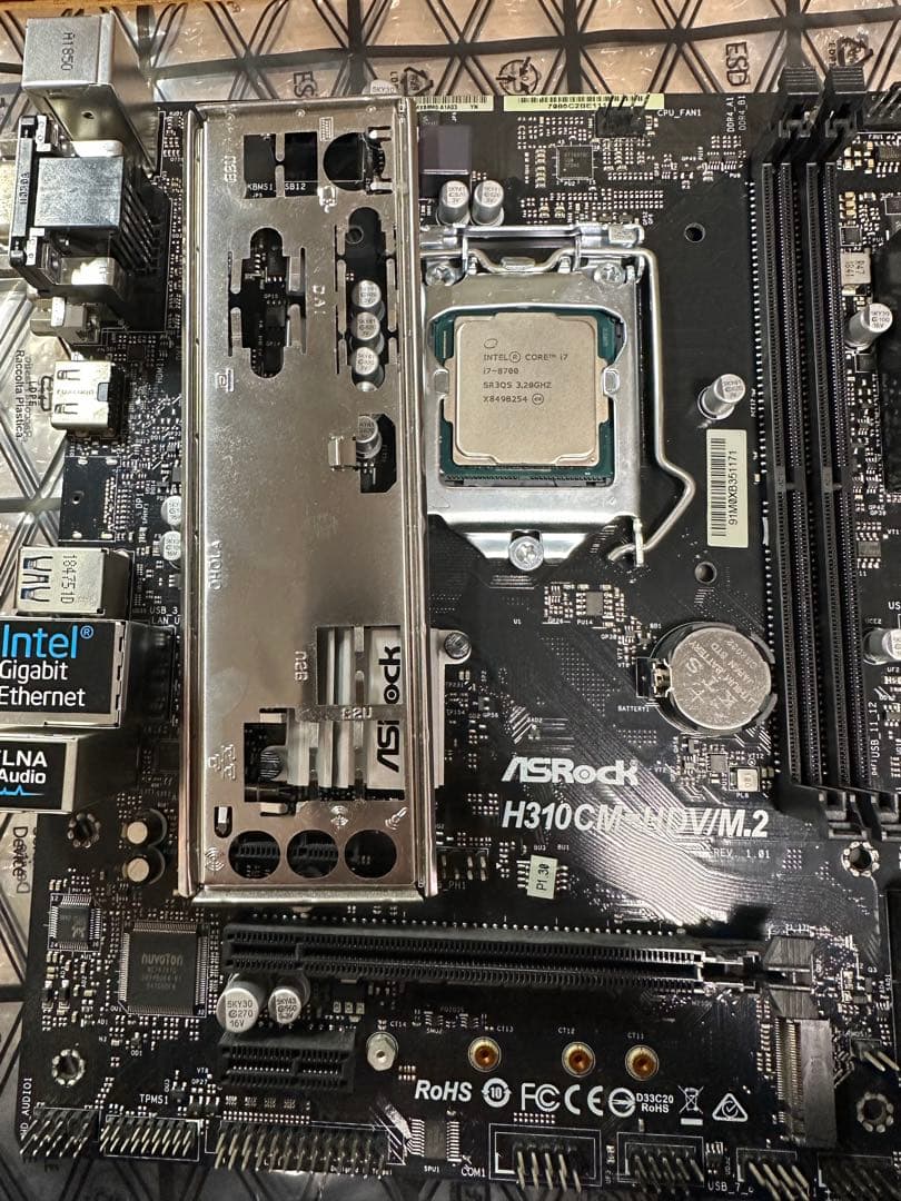 Intel Core i7-8700＋ASRock H310CM セット