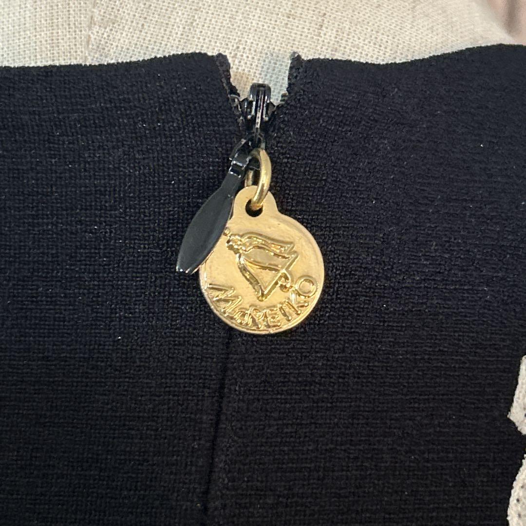 極美品【ミズレイコ】ローズ刺繍ロングワンピース 日本製 ヴィンテージ