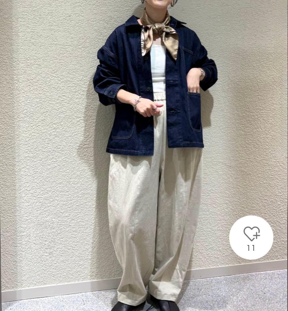 新品　かぐれ　今季　デニムカバーオール　デニムジャケット　Gジャン　2025