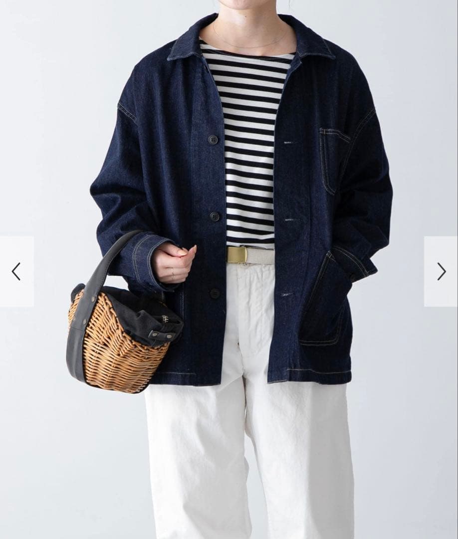 新品　かぐれ　今季　デニムカバーオール　デニムジャケット　Gジャン　2025