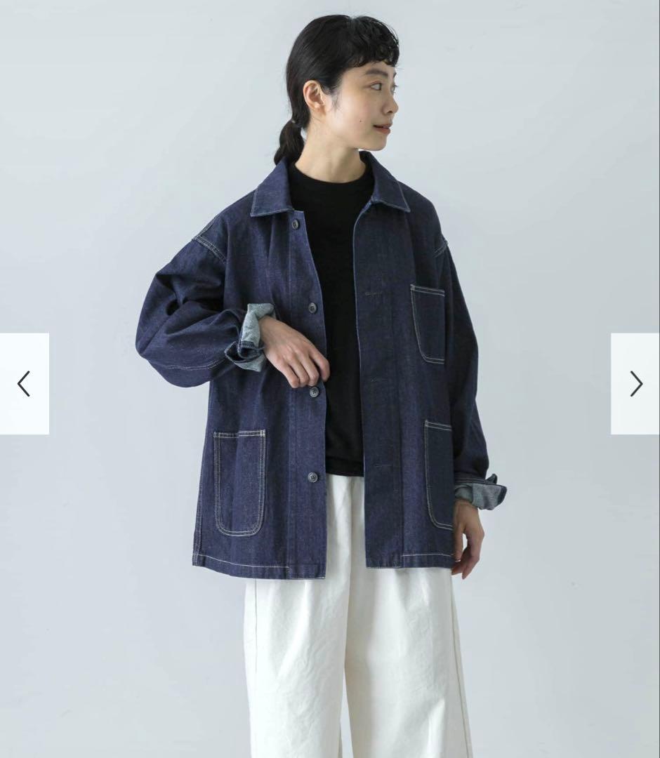 新品　かぐれ　今季　デニムカバーオール　デニムジャケット　Gジャン　2025